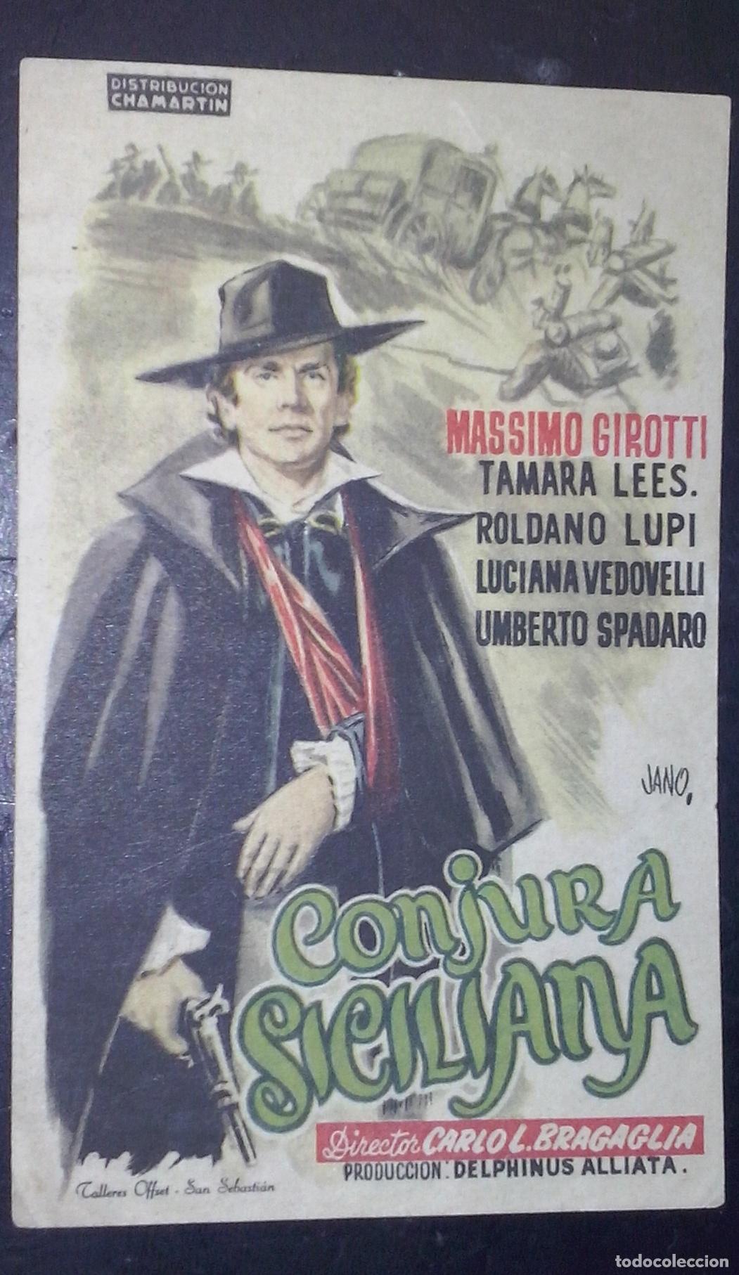 books: Conjura siciliana. Massimo Girotti. Tamara Lees. Roldano Lupi. Luciana Vedovelli. Umberto Spadaro. D