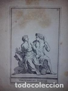 Libros: Vertumne et Pomone - S.Thomassin Fecit /Pile Gros esculpi&oacute;: