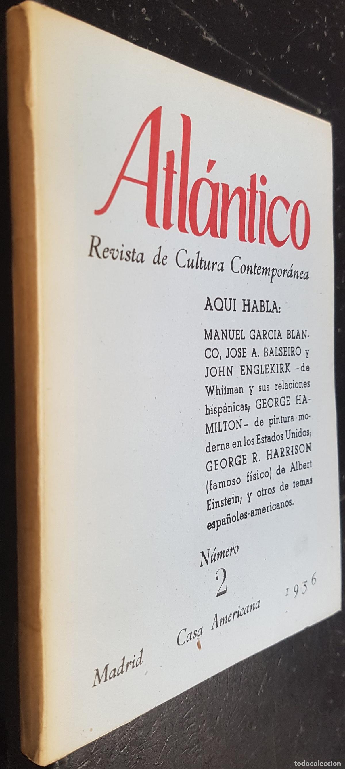 B&uuml;cher: Atl&aacute;ntico. Revista Cultural Contempor&aacute;nea n&uacute;mero 2. Aqu&iacute; habla: Manuel Garc&iacute;a Blanco, Jos&eacute; A. Balsei