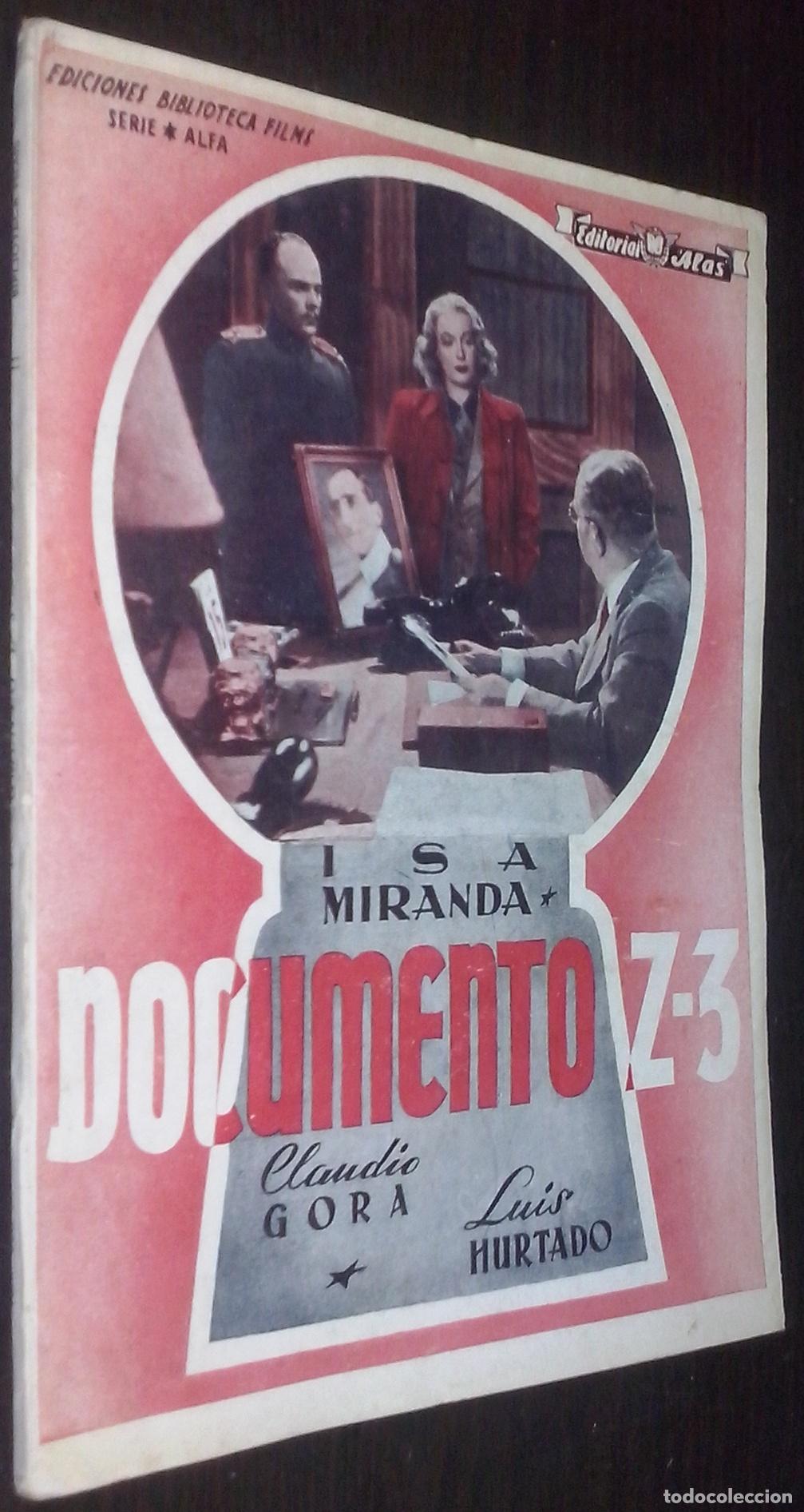 Libros: Documento Z-3. Con Isa Miranda, Claudio Gora y Luis Hurtado - AA. VV.: - Foto 1