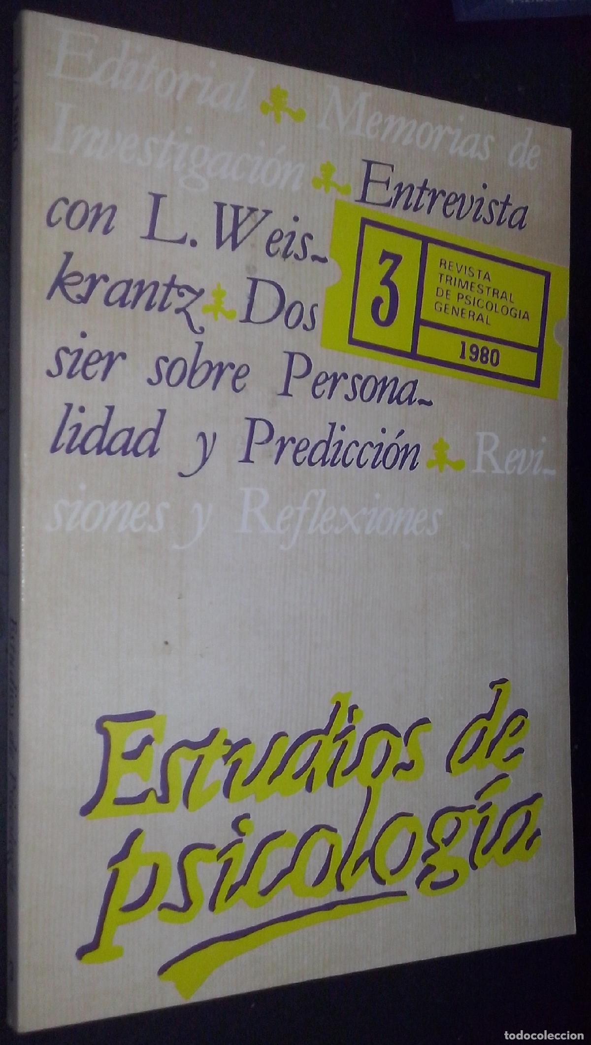 Libros: Estudios de psicolog&iacute;a - AA. VV.: