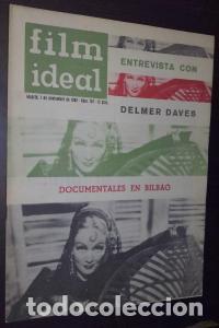 Livros em segunda m&atilde;o: Film Ideal. N&int; 107. A&ntilde;o 1962. Entrevista con Delmer Daves. Documentales en Bilbao - AA. VV.: