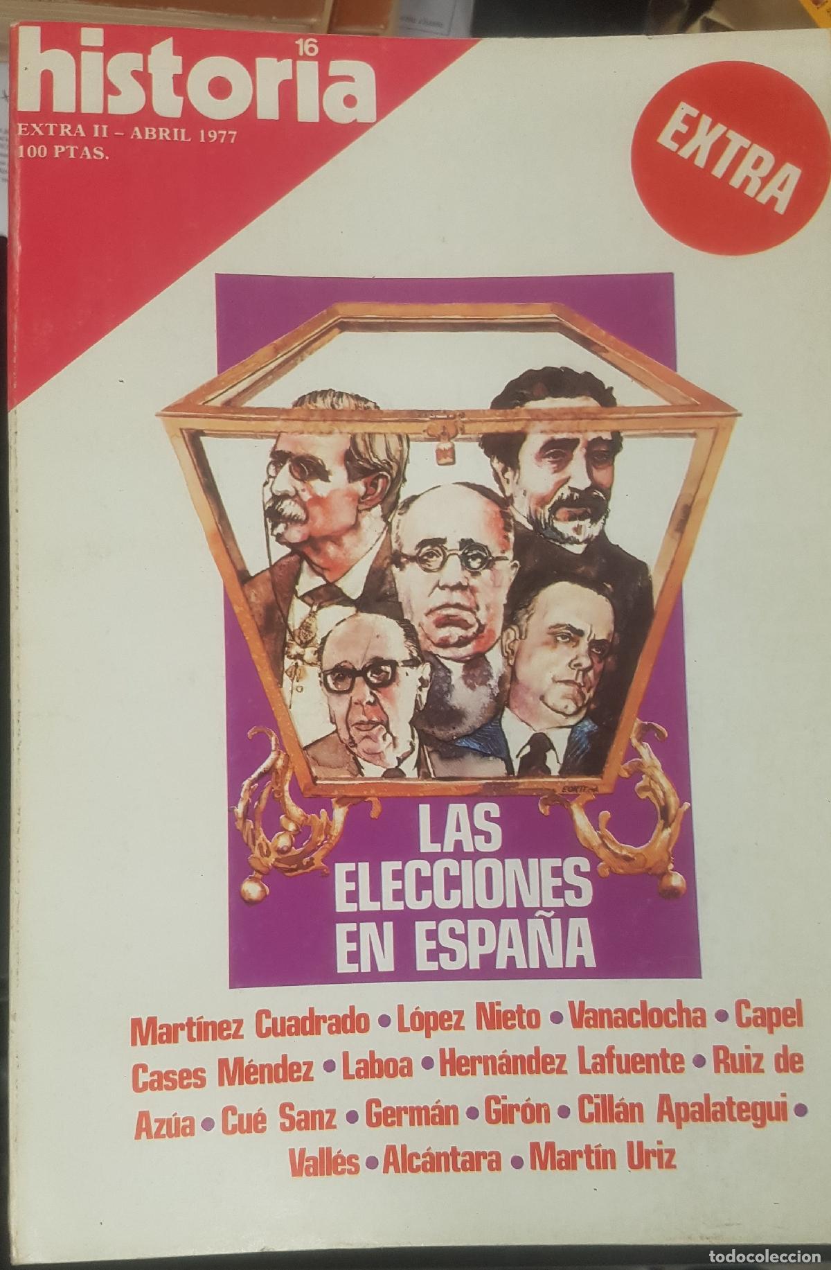 Libros: Historia 16. Extra n&uacute;mero 2 Abril 1977 Las elecciones en Espa&ntilde;a - AA. VV.: