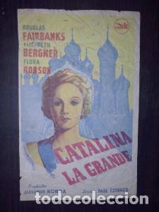 Libri di seconda mano: Catalina la Grande. Douglas Fairbanks, Elisabeth Bergner, Flora Robson. Director: Paul Czinner - PRO