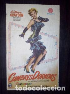 Livros em segunda m&atilde;o: Cumbres doradas. La historia de Grace Moore. Kathryn Grayson, Merv Griffin, Joan Weldon, Walter Abel