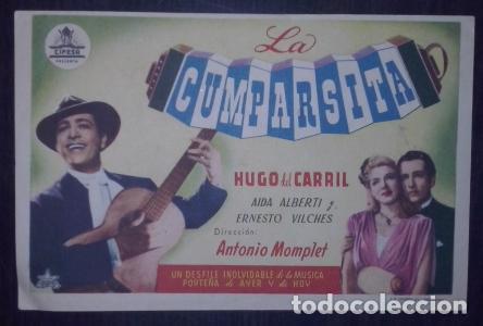 Livros em segunda m&atilde;o: La cumparsita. Hugo del Carril, Aida Alberti y Ernesto Vilches. Director: Antonio Momplet - PROGRAMA