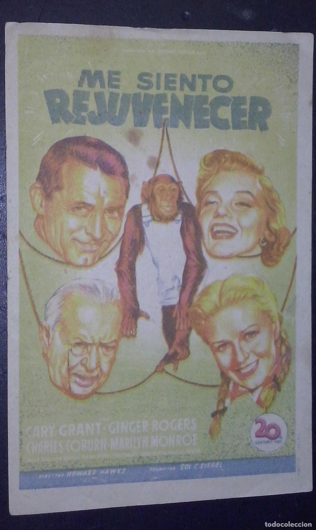 Libri di seconda mano: Me siento Rejuvenecer. Cary Grant. Ginger Rogers. Charlies Coburn. Marilyn Monroe. Director: Howard