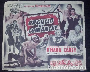 Livros em segunda m&atilde;o: Orgullo de comanche. Maureen O Hara. McDonald Carey. Will Geer. Director: George Sherman - PROGRAMA
