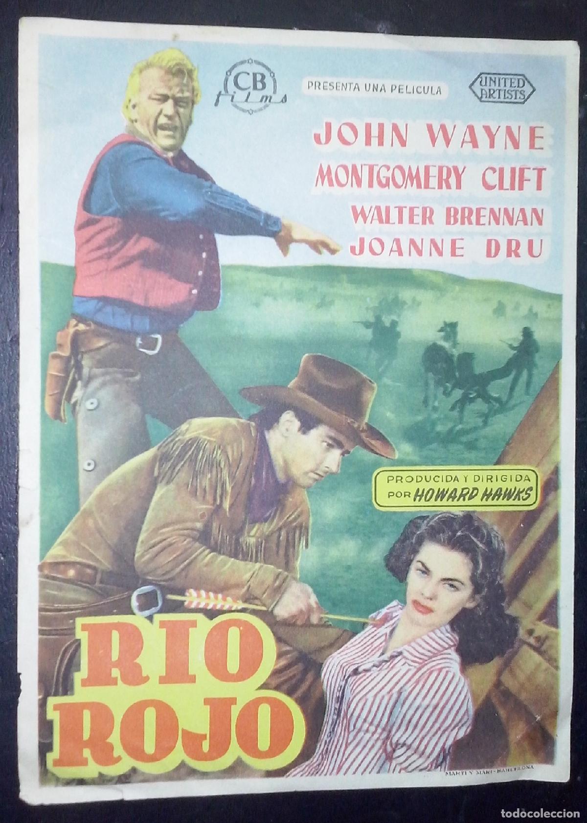 B&uuml;cher: R&iacute;o Rojo. John Wayne. Montgomery Clift. Walter Brennan. Joanne Dru. Producida y dirigida por Howard