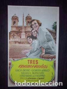 books: Tres enamoradas. Lucia Bose, Cosetta greco, Liliana Bonfatti, Eduardo de Filippo. Director: Luciano