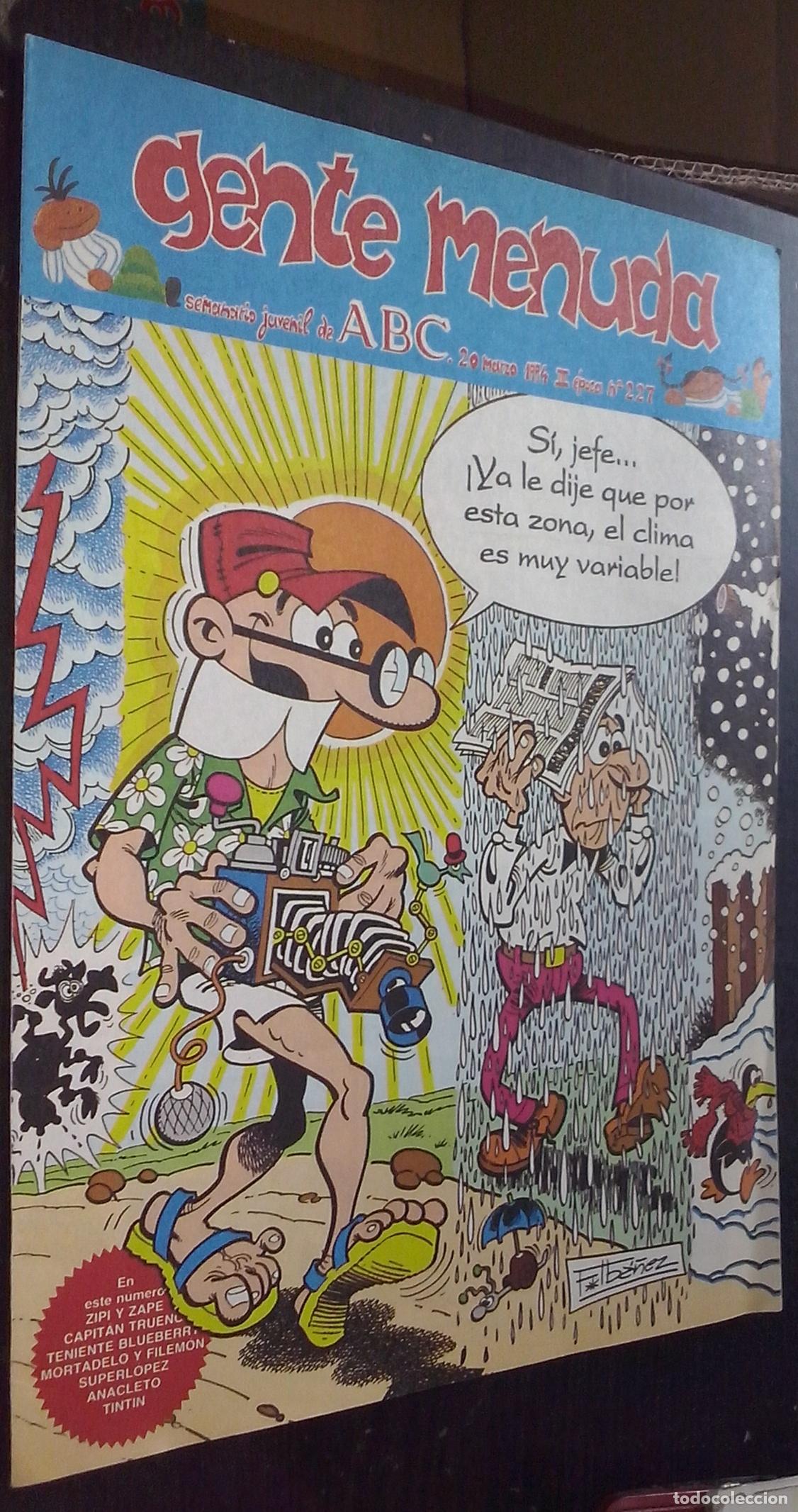 Livros em segunda m&atilde;o: Gente menuda. Semanario juvenil de ABC. III &eacute;poca. N&ordm; 227 - C&Oacute;MICS: