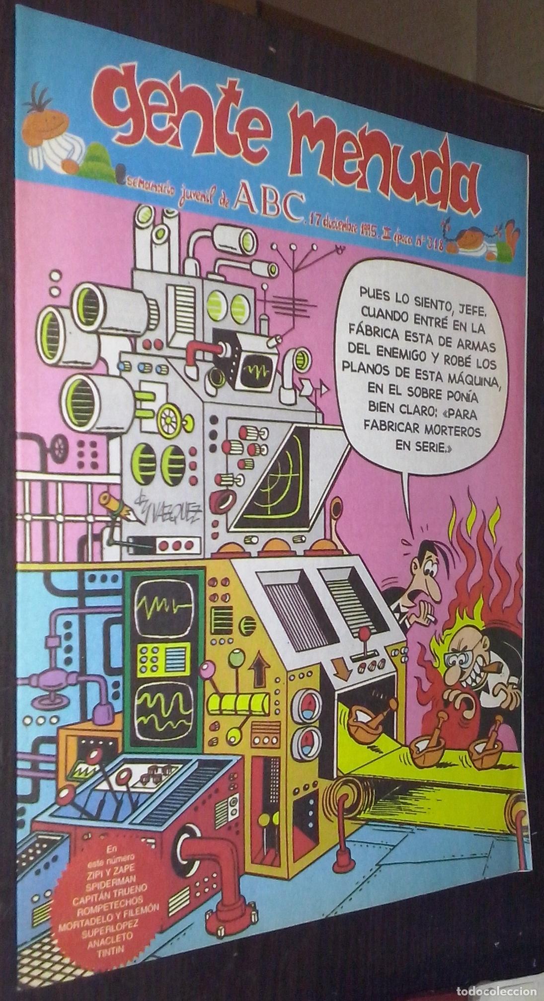 Libri di seconda mano: Gente menuda. Semanario juvenil de ABC. III &eacute;poca. N&ordm; 318 - C&Oacute;MICS: