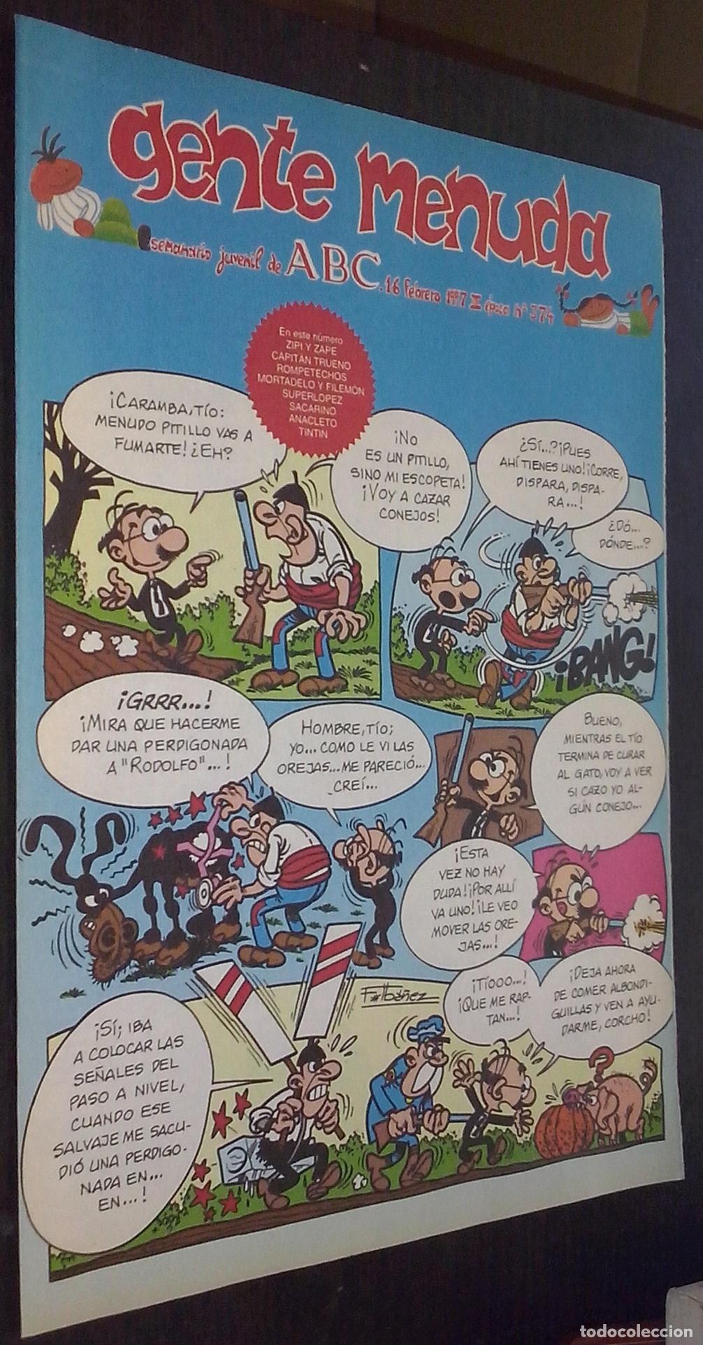 Libros: Gente menuda. Semanario juvenil de ABC. III &eacute;poca. N&ordm; 374 - C&Oacute;MICS: