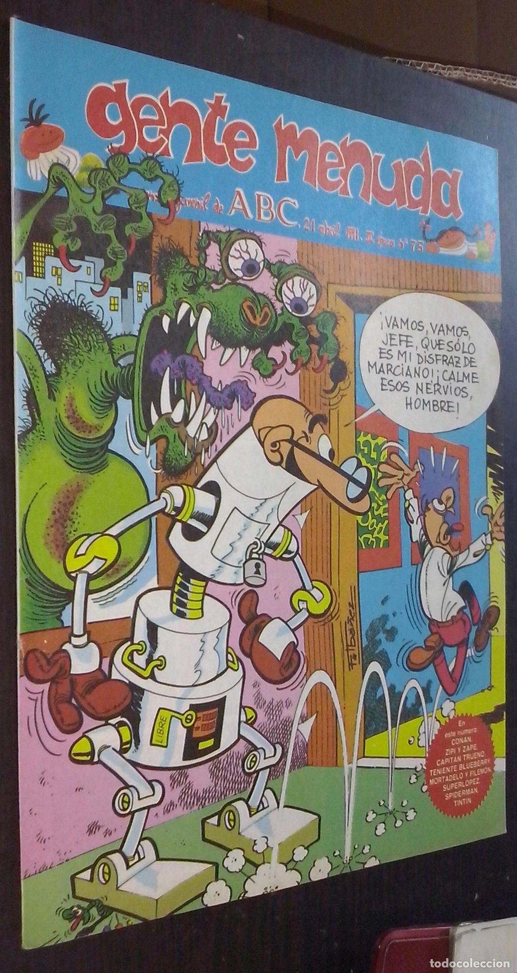 Livros em segunda m&atilde;o: Gente menuda. Semanario juvenil de ABC. III &eacute;poca. N&ordm; 75 - C&Oacute;MICS: