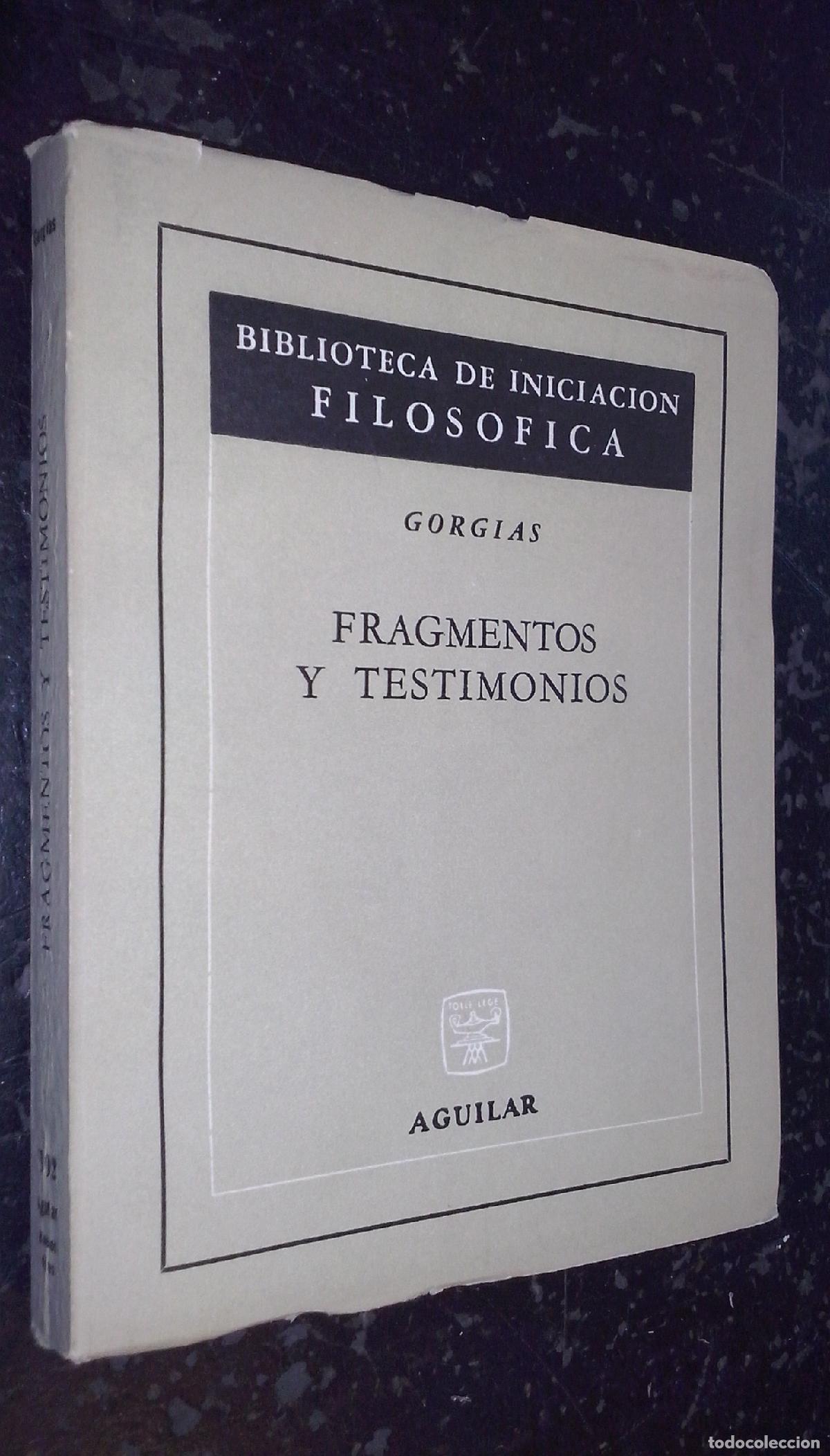 Libros: Fragmentos y testimonios - GORGIAS: - Foto 1