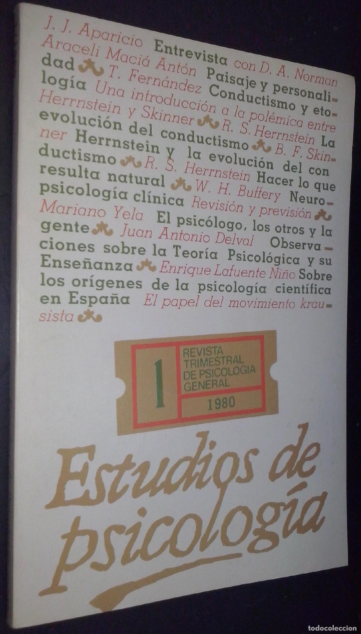 Libros: Estudios de psicolog&iacute;a - AA. VV.:
