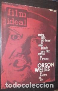 B&uuml;cher: Film Ideal. N&int; 113. A&ntilde;o 1963. Madrid 1962. Par&iacute;s 1963. Orson Welles el hombre del a&ntilde;o - AA. VV.: