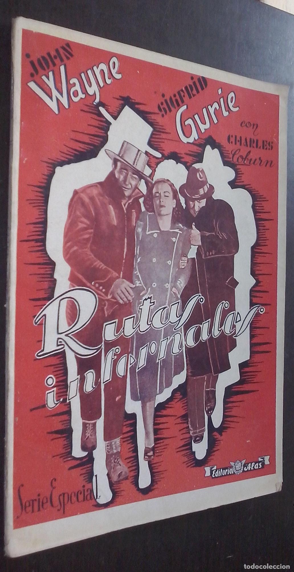 Libros: Rutas infernales. Con John Wayne, Sigfrid Gurie y Charles Coburn - AA. VV.: