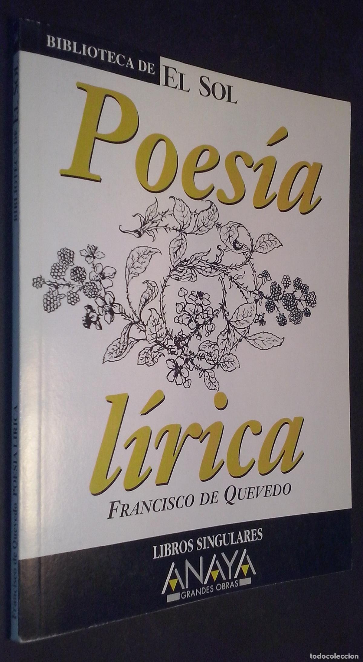books: Poes&iacute;a l&iacute;rica - QUEVEDO, Francisco de: