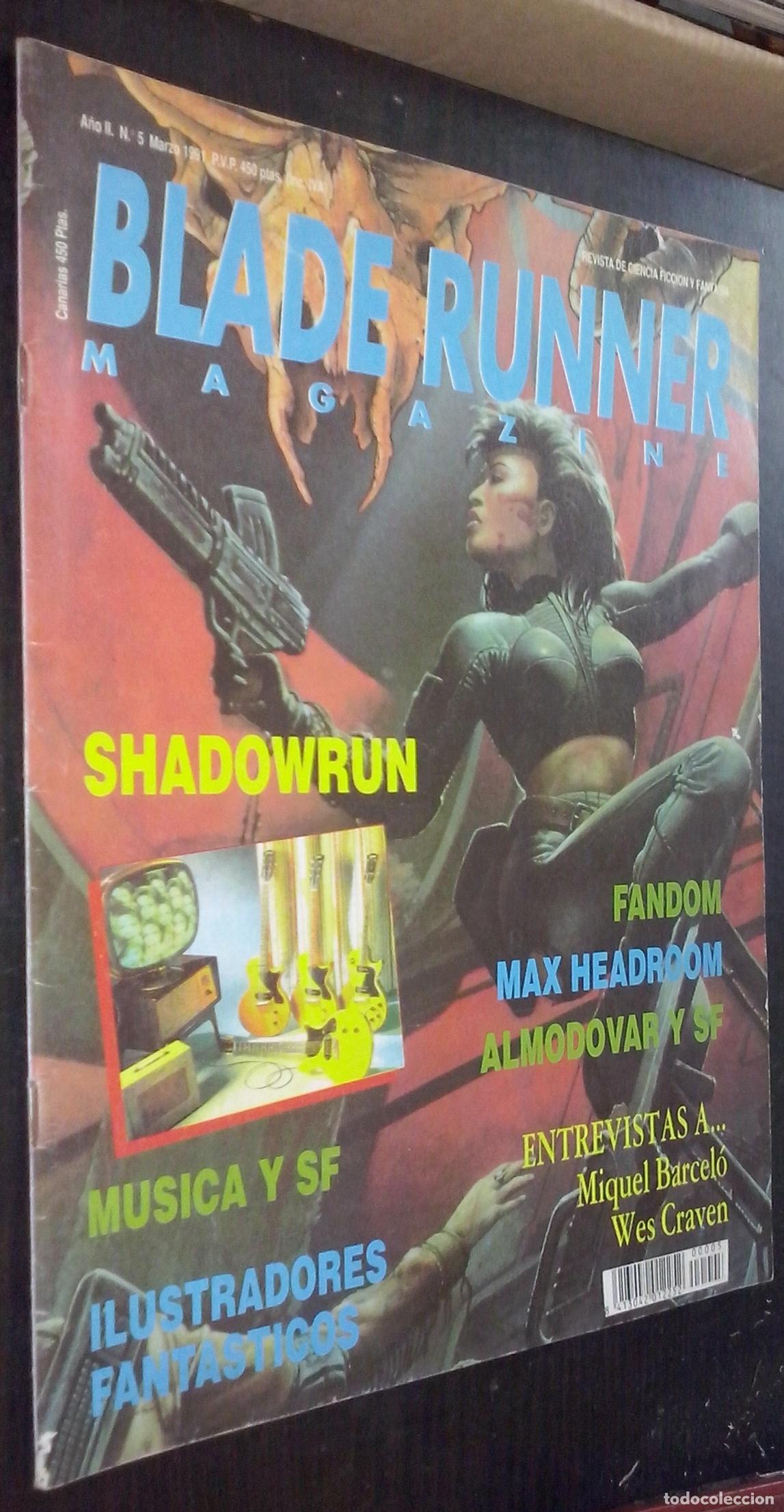 Libros: Blade Runner Magazine. Revista de ciencia ficci&oacute;n y fantas&iacute;a. A&ntilde;o II. N&ordm; 5 - REVISTA: