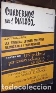 B&uuml;cher: Cuadernos para el di&aacute;logo. N? 67 - REVISTA: