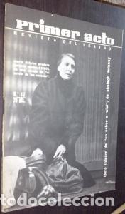Libri di seconda mano: Primer Acto. Revista espa&ntilde;ola del teatro. N? 17 - REVISTA: