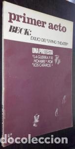 B&uuml;cher: Primer Acto. Revista espa&ntilde;ola del teatro. N? 89 - REVISTA: