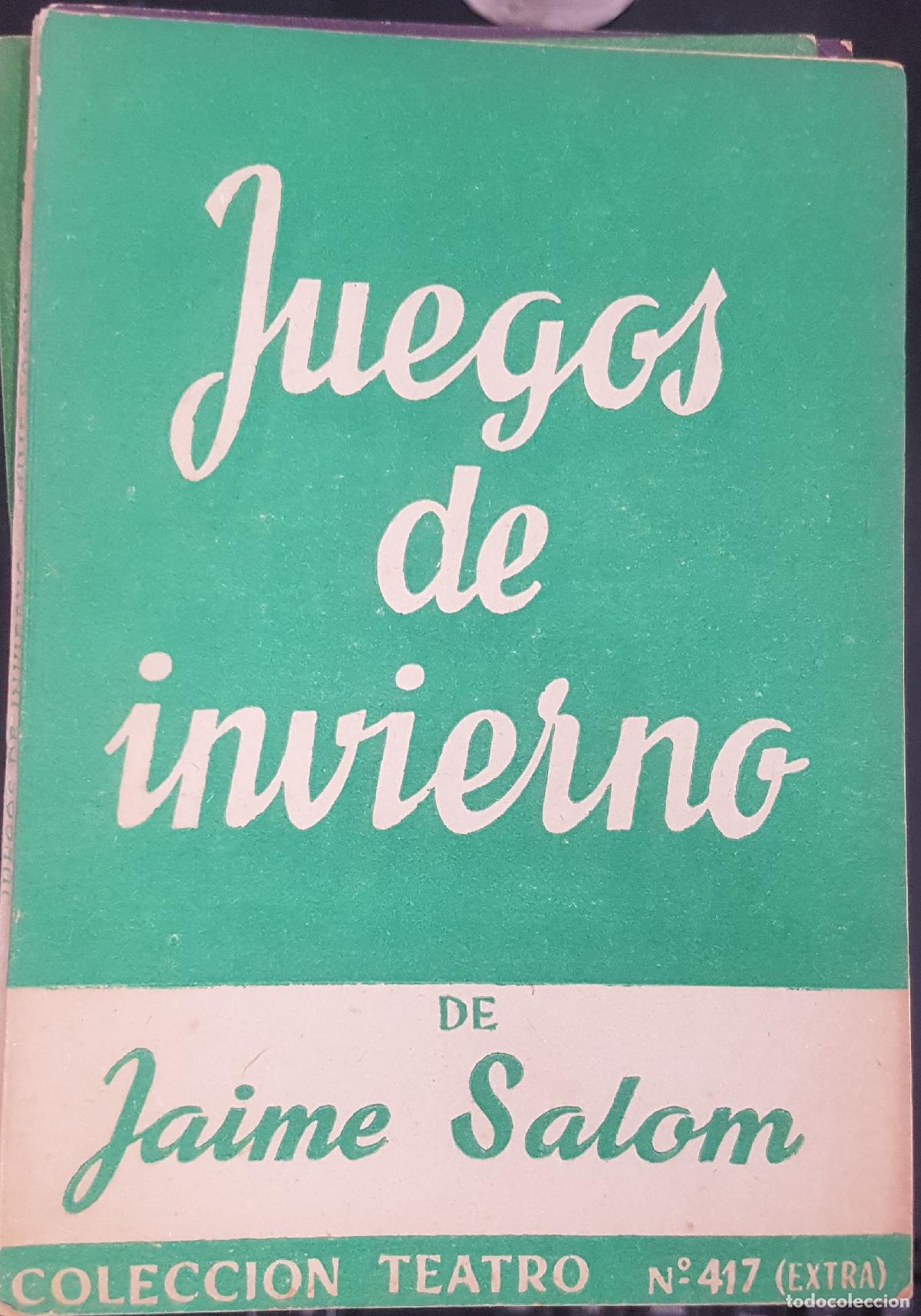 Libros: Juegos de invierno - SALOM, Jaime: - Foto 1