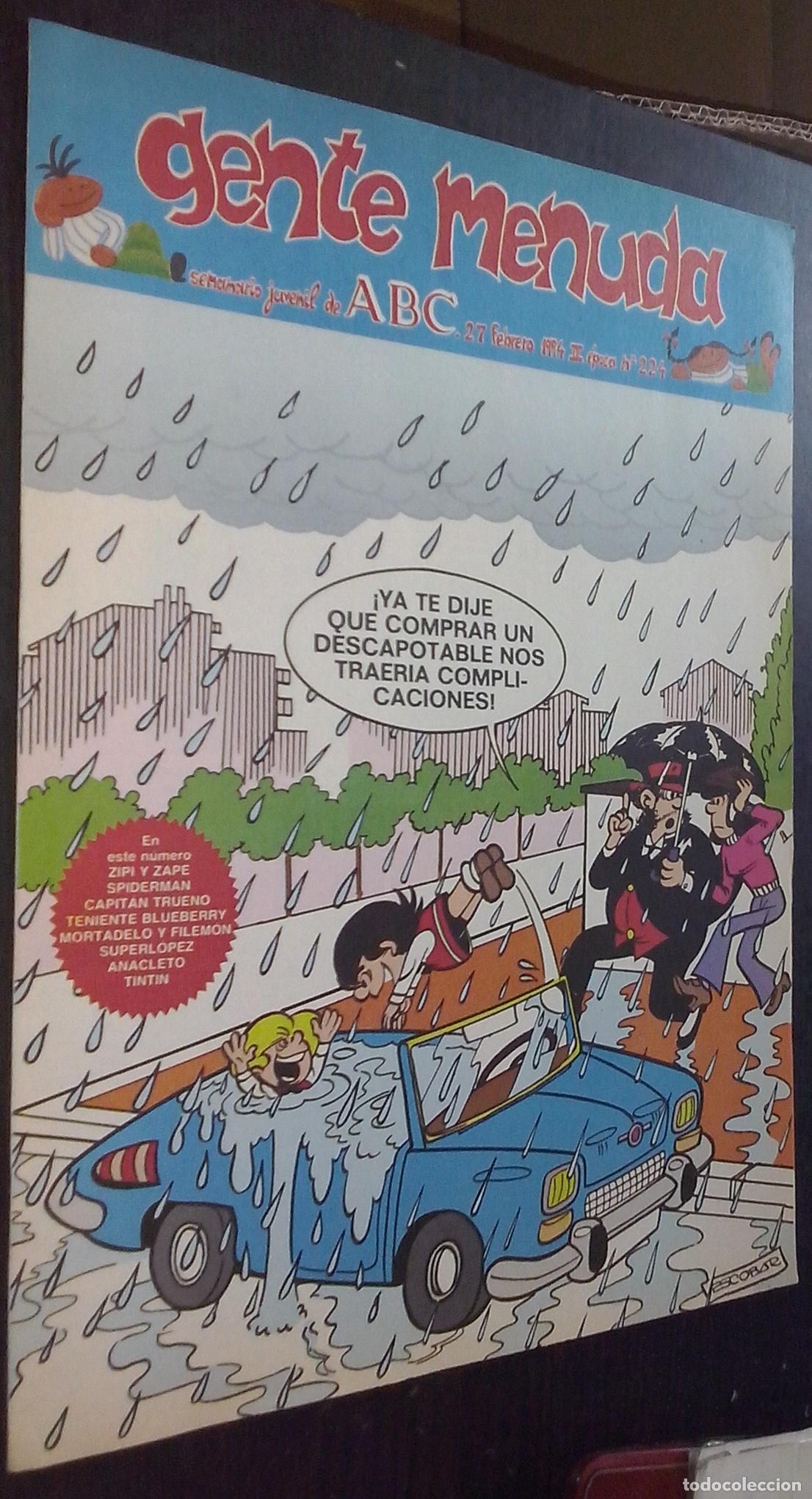 Livros em segunda m&atilde;o: Gente menuda. Semanario juvenil de ABC. III &eacute;poca. N&ordm; 224 - C&Oacute;MICS: