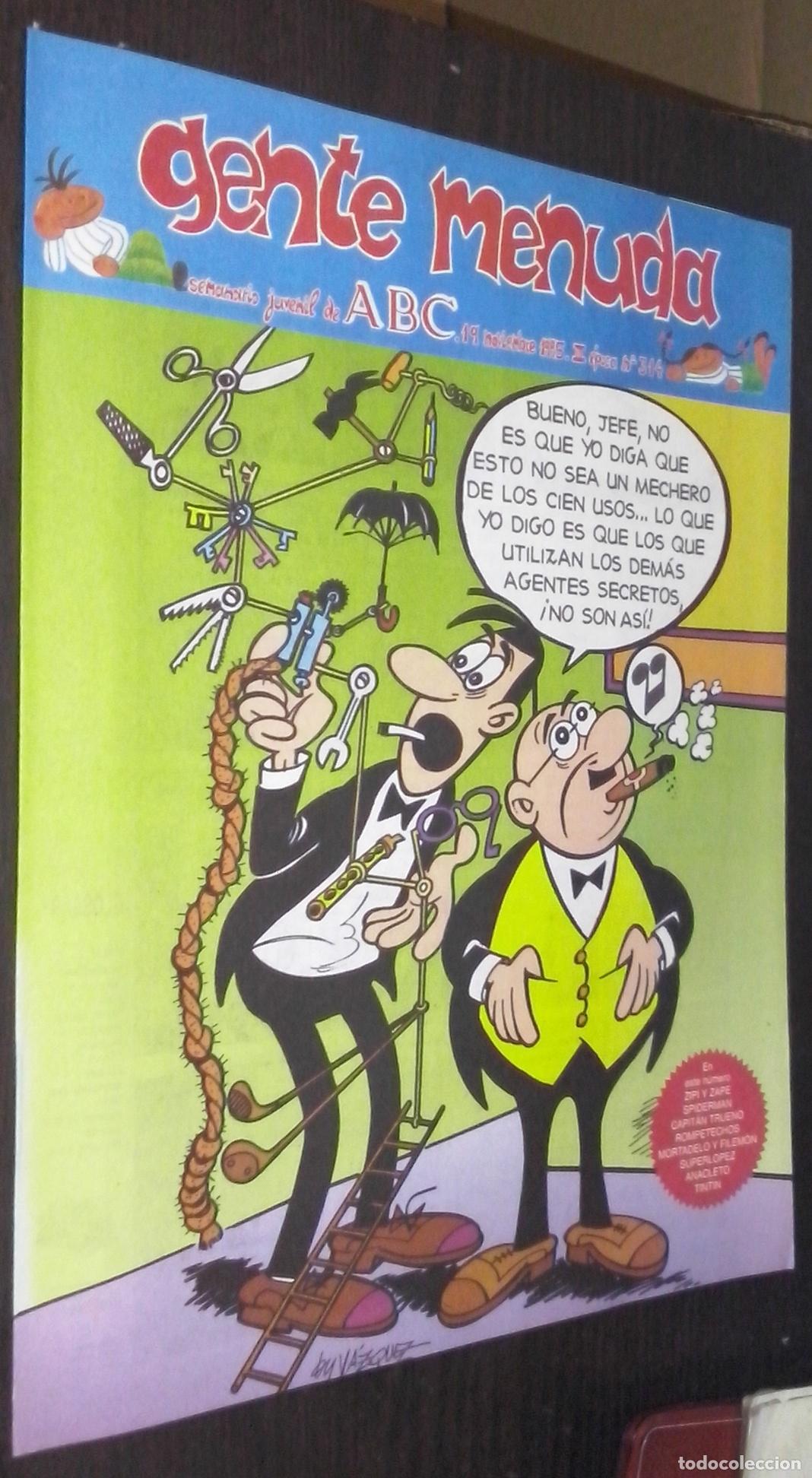 Livros em segunda m&atilde;o: Gente menuda. Semanario juvenil de ABC. III &eacute;poca. N&ordm; 314 - C&Oacute;MICS: