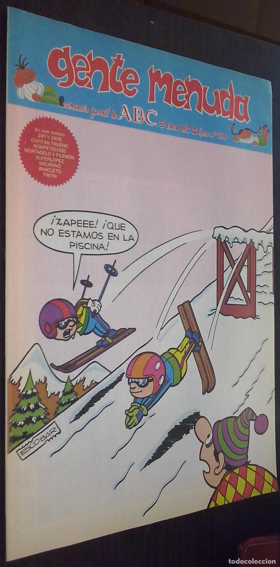 Libri di seconda mano: Gente menuda. Semanario juvenil de ABC. III &eacute;poca. N&ordm; 368 - C&Oacute;MICS: