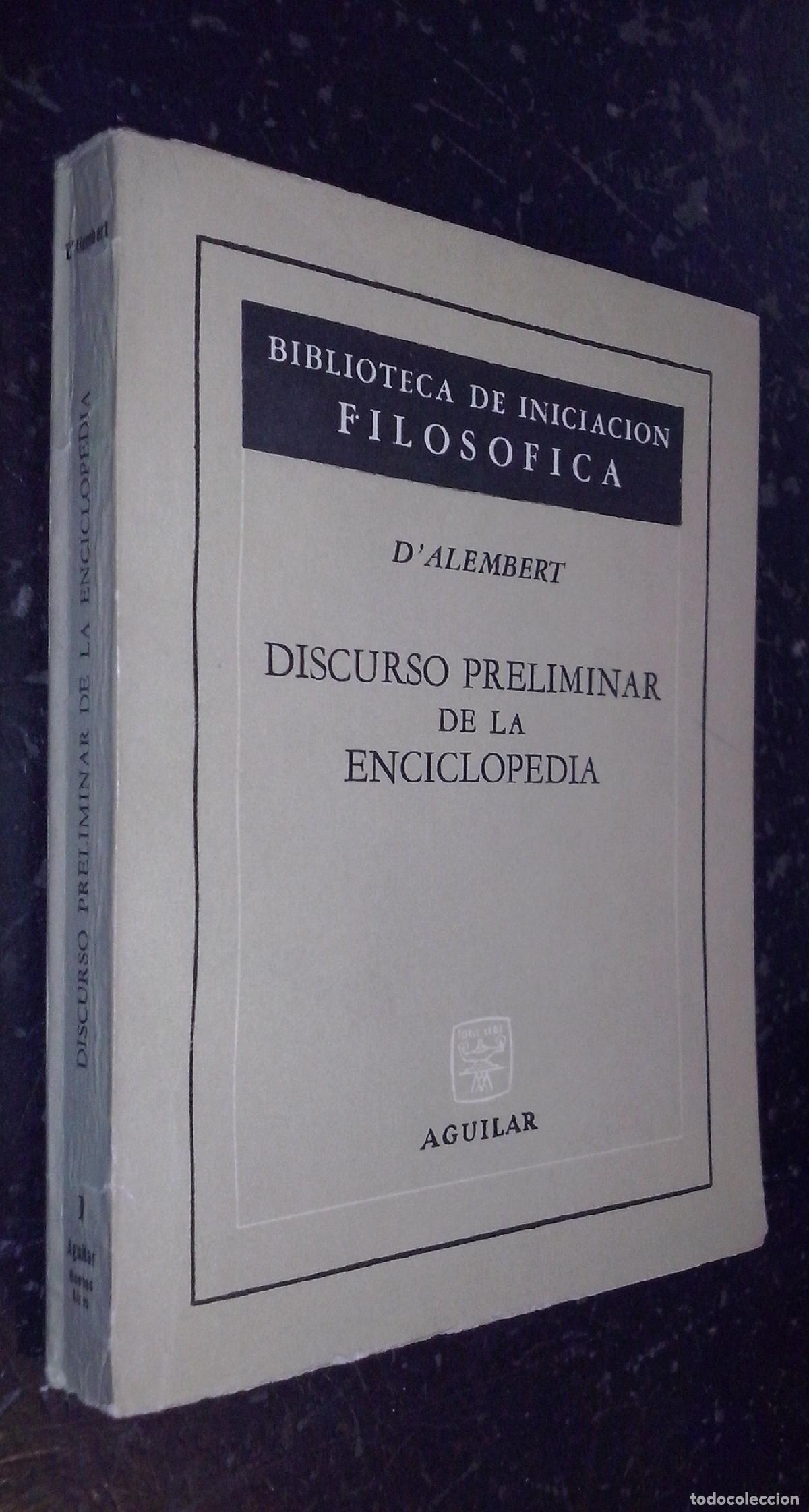 Libri di seconda mano: Discurso preliminar de la enciclopedia - D ALEMBERT: