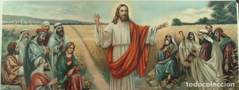 Libri di seconda mano: JESUCRISTO CON LOS DISC&Iacute;PULOS. 88x40 cms. - &Aacute;ngel Alem&aacute;n: