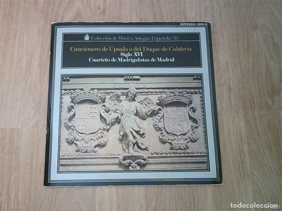 Libros: CANCIONERO DE UPSALA O DEL DUQUE DE CALABRIA. SIGLO XVI. DISCO. VINILO. DISCOS. VINILOS - :