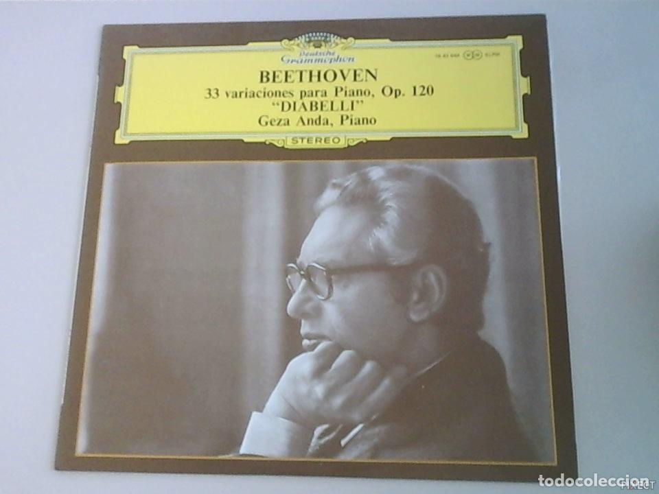 Livros em segunda m&atilde;o: BEETHOVEN. 33 VARIACIONES PARA PIANO, OP.120. DIABELLI. GEZA ANDA, PIANO. DISCO. VINILO. DISCOS. VIN