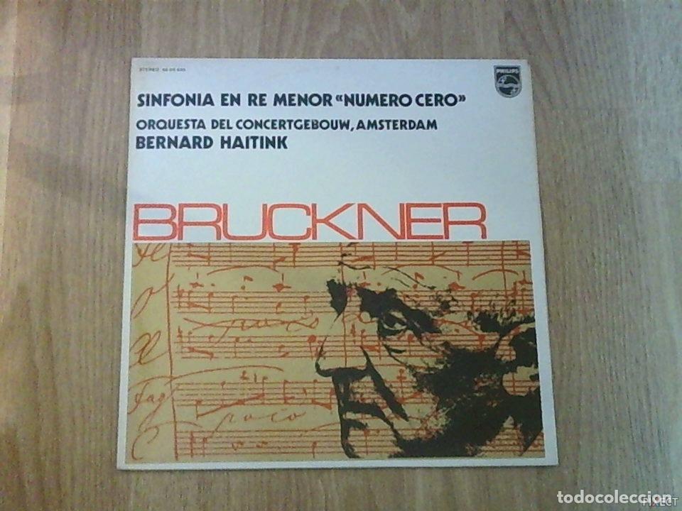 Libros: BRUCKNER. SINFONIA EN RE MENOR NUMERO CERO. DISCO. VINILO. DISCOS. VINILOS - BERNARD HAITINK.: