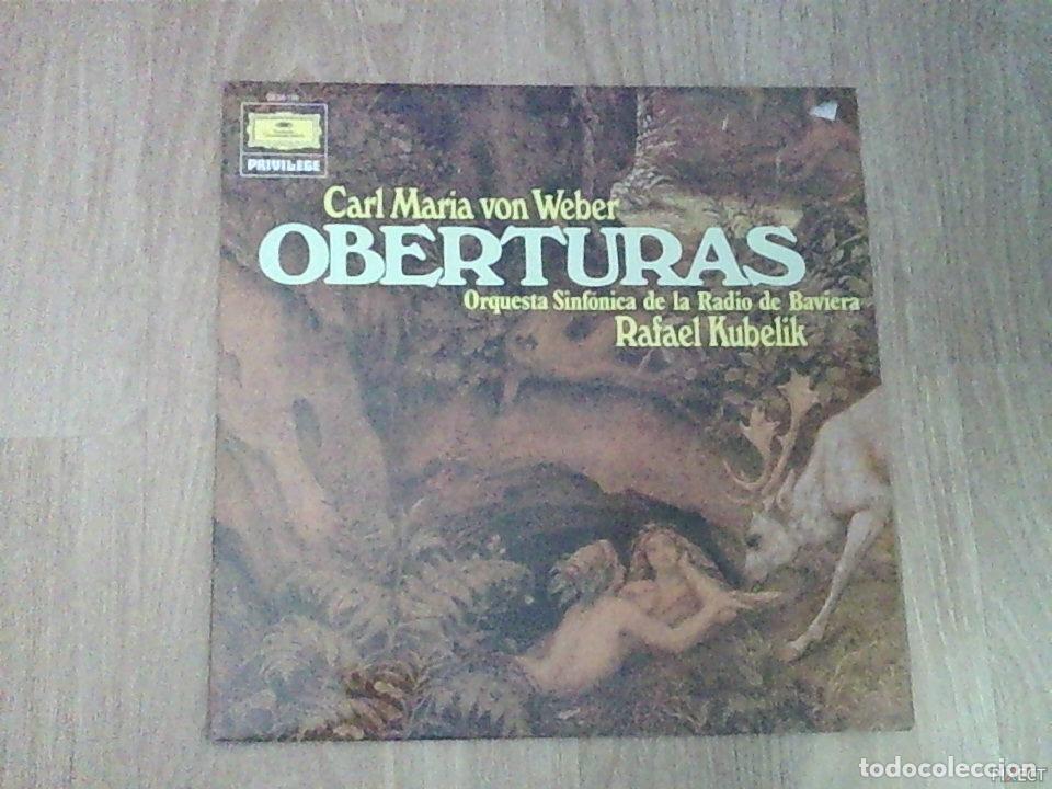 Livres: CARL MARIA VON WEBER. OBERTURAS. SINFONICA DE LA RADIO DE BAVIERA. DISCO. VINILO. DISCOS. VINILOS -