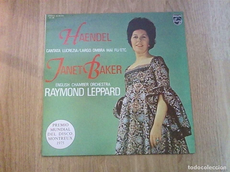 Libros: HAENDEL. JANET BAKER. DISCO. VINILO. DISCOS. VINILOS - RAYMOND LEPPARD.: