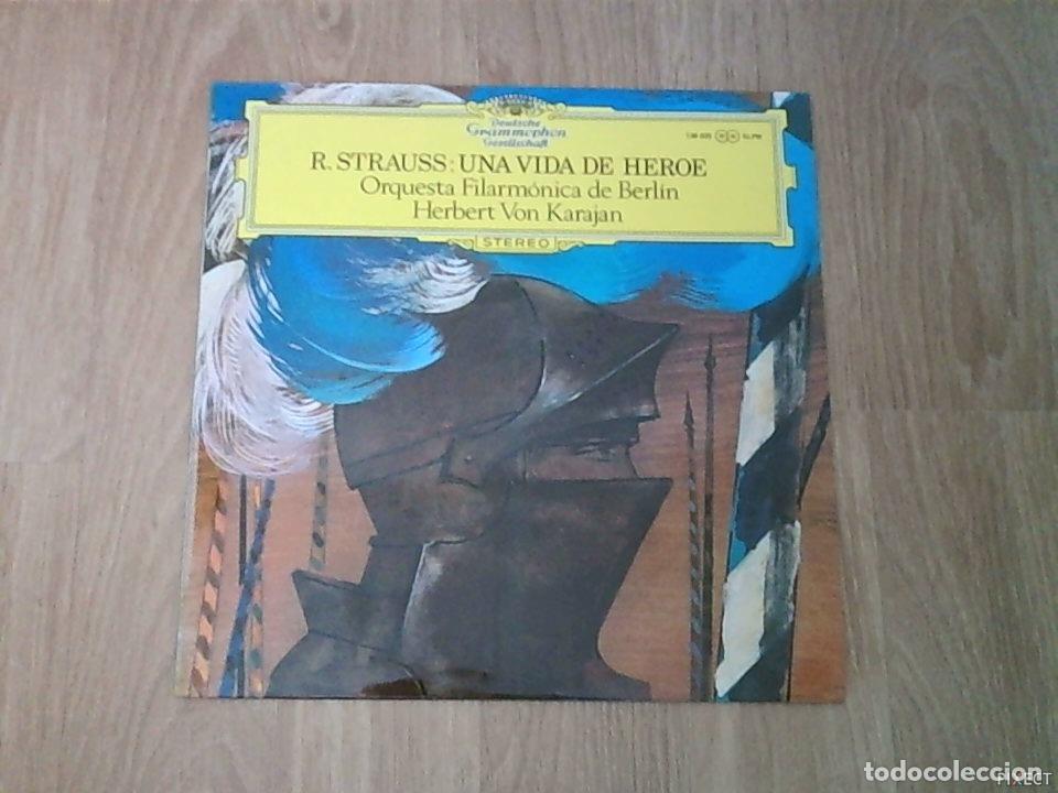 books: R. STRAUSS: UNA VIDA DE HEROE. HERBERY VON KARAJAN. DISCO. VINILO. DISCOS. VINILOS - KARAJAN: