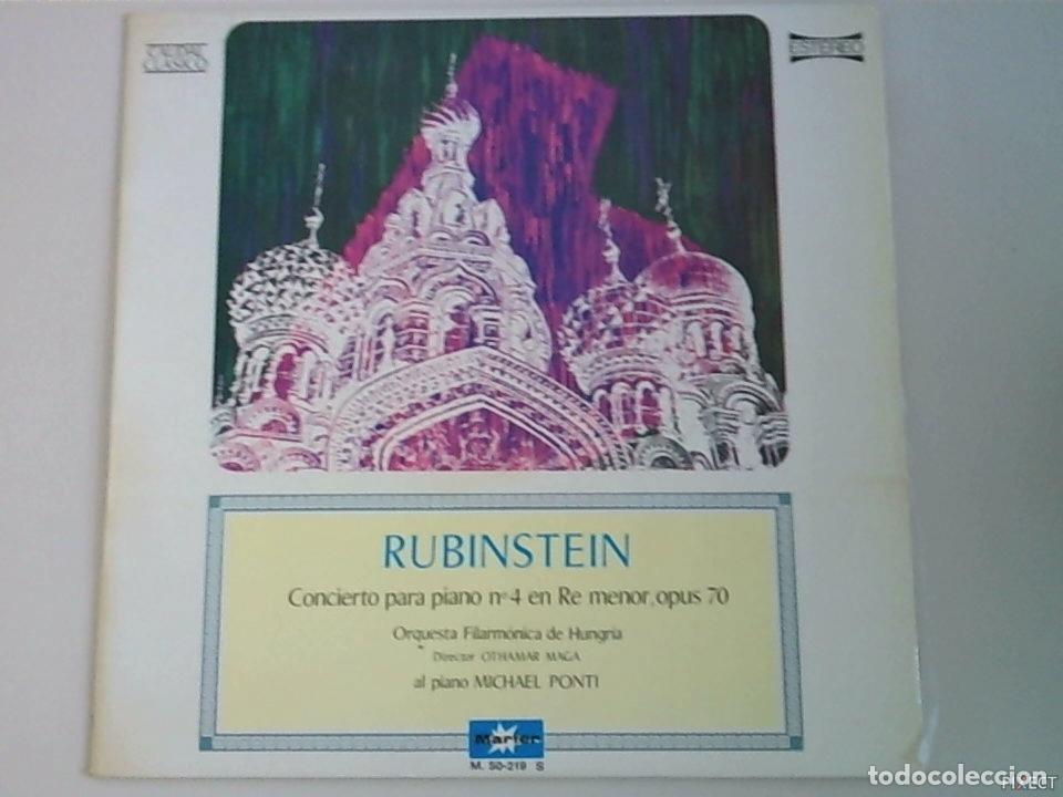 books: RUBINSTEIN. CONCIERTO PARA PIANO N&ordm;4 EN RE MENOR, OP.70. DISCO. VINILO. DISCOS. VINILOS - RUBINSTEIN