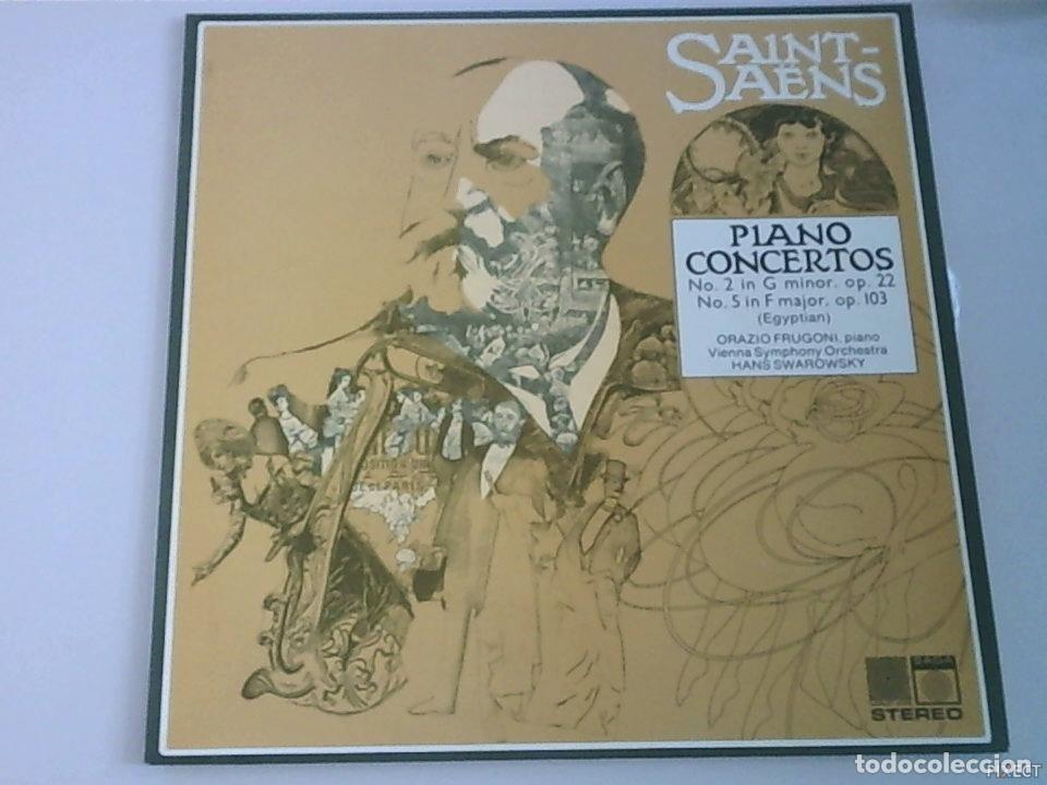 B&uuml;cher: SAINT-SAENS. PIANO CONCERTOS: N&ordm;2 IN G MINOR, OP.22. N&ordm;5 IN F MAJOR, OP103. (EGYPTIAN). DISCO. VINIL