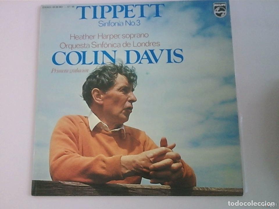 books: TIPPETT. SINFONIA N&ordm;3. DIR: COLIN DAVIS. DISCO. VINILO. DISCOS. VINILOS - TIPPETT.: