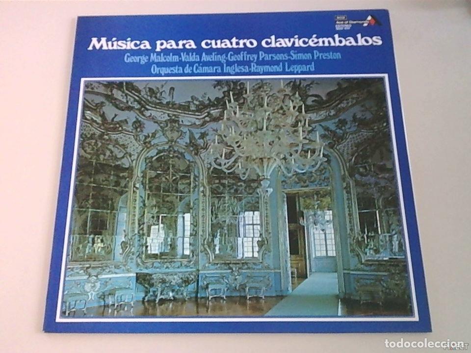 Libros: MUSICA PARA 4 CLAVICEMBALOS. ( MALCOLM-AVELING-PARSONS-PRESTON). DISCO. VINILO. DISCOS. VINILOS - VA