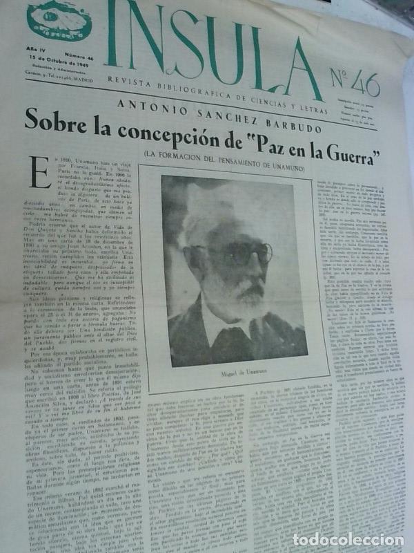 B&uuml;cher: Insula n&ordm; 46, A&ntilde;o IV. Antonio S&aacute;nchez Barbudo: Sobre la concepci&oacute;n de Paz en la Guerra (la formaci&oacute;n
