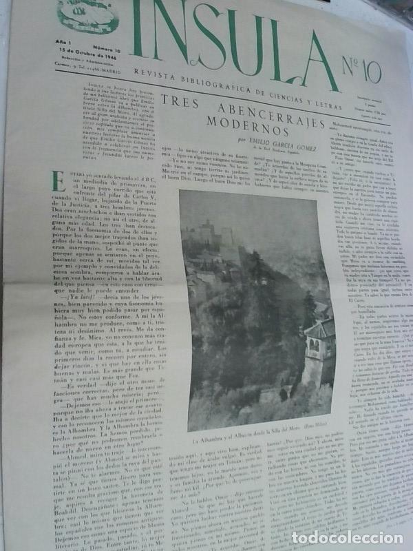 Libros: Insula n&ordm; , 10A&ntilde;o I. Tres abencerrajes modernos por Emilio Garc&iacute;a G&oacute;mez - Autores Varios: