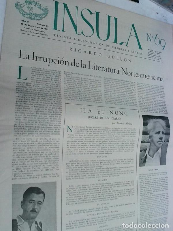 B&uuml;cher: Insula n&ordm; 69, A&ntilde;o VI. Ricardo Gull&oacute;n: La irrupci&oacute;n de la literatura norteamericana - Autores Varios: