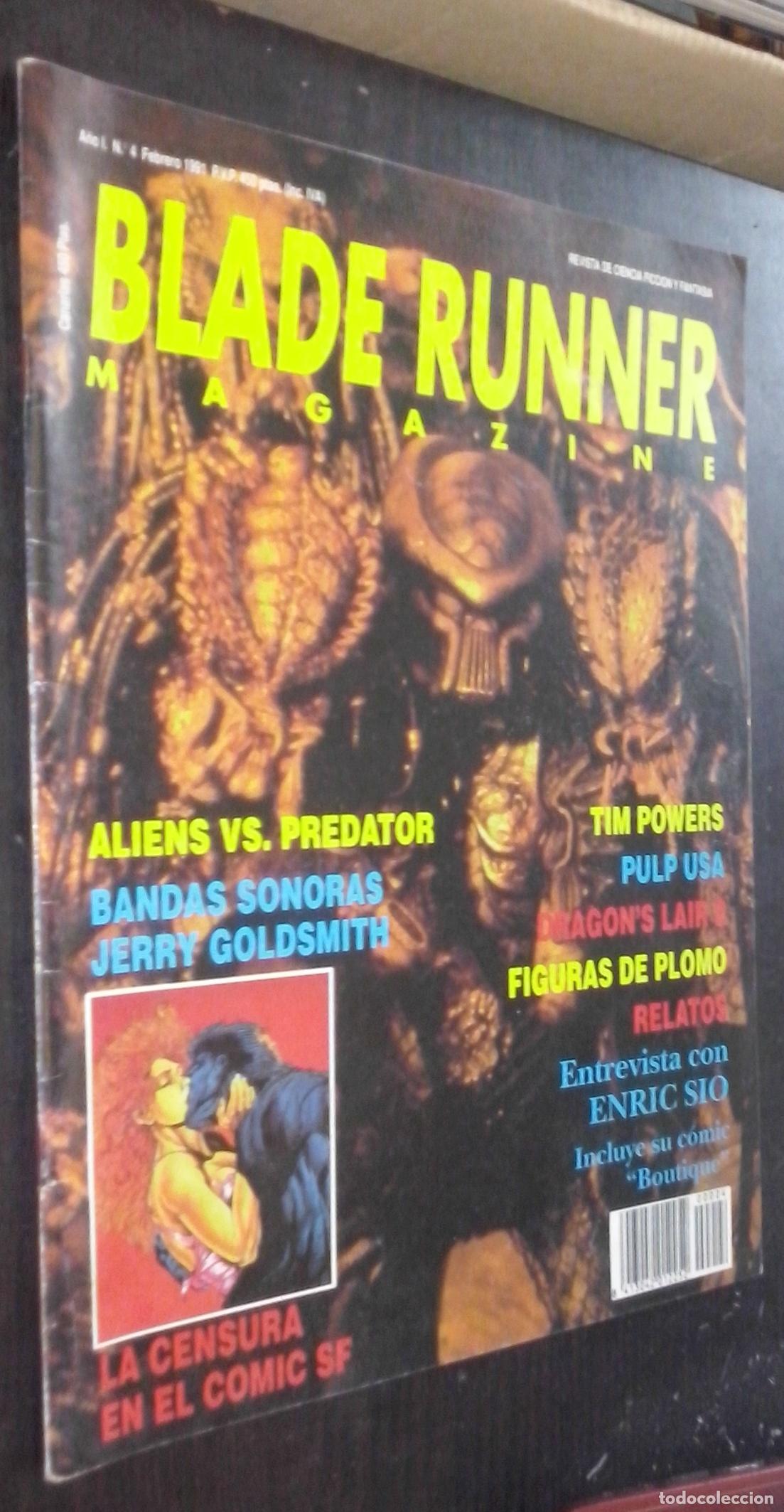 Libros: Blade Runner Magazine. Revista de ciencia ficci&oacute;n y fantas&iacute;a. A&ntilde;o I. N&ordm; 4 - REVISTA: