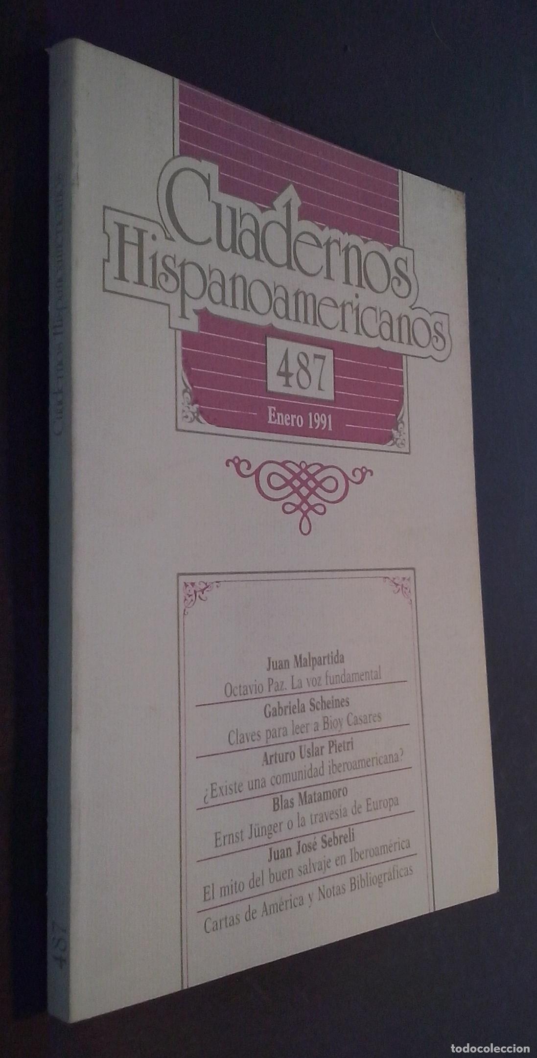 books: Cuadernos Hispanoamericanos. Revista mensual de Cultura Hisp&aacute;nica. N&ordm; 487 - REVISTA: