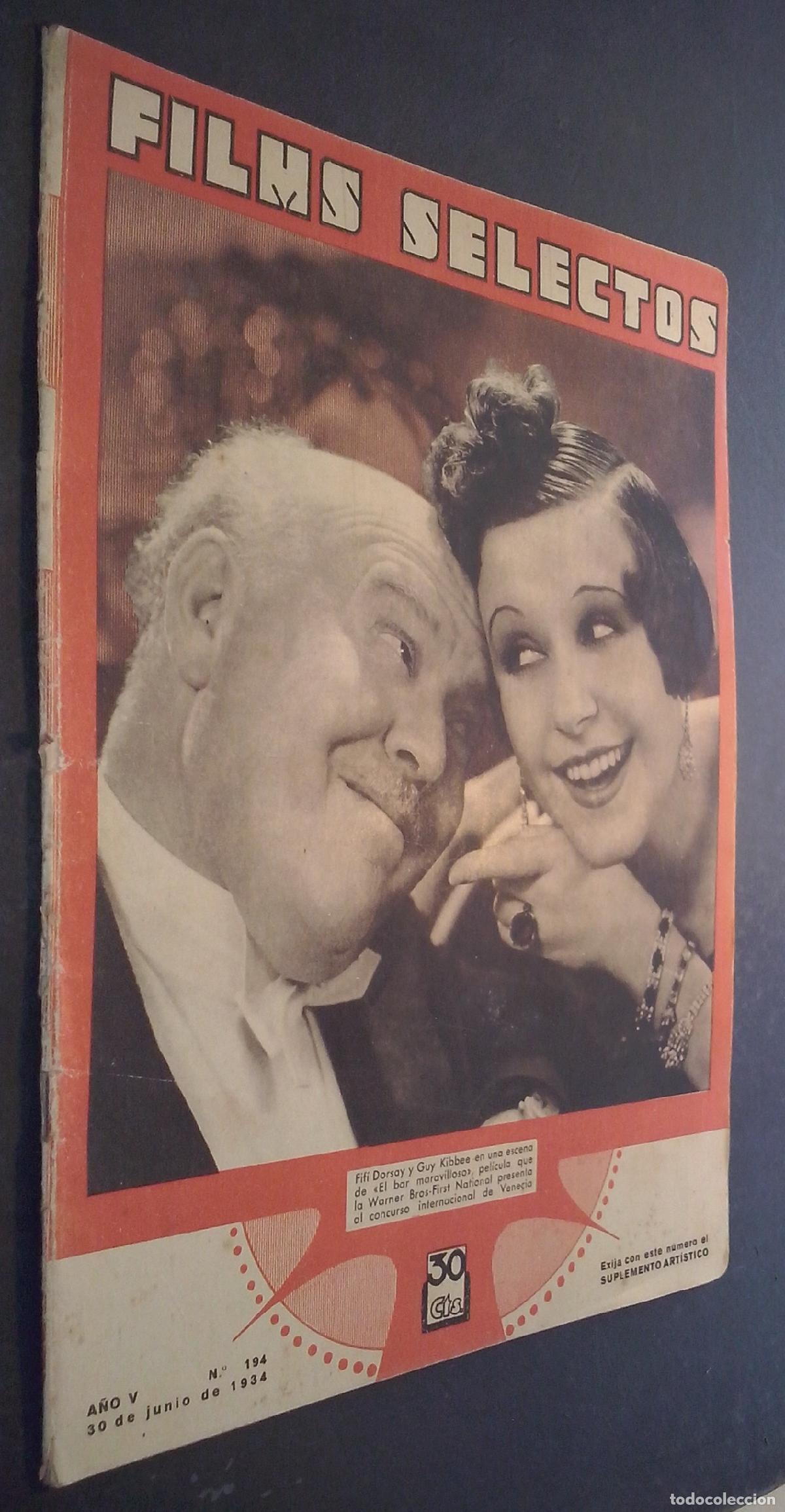 B&uuml;cher: Films selectos. Semanario cinematogr&aacute;fico ilustrado. A&ntilde;o V. N&ordm; 194 - REVISTA: