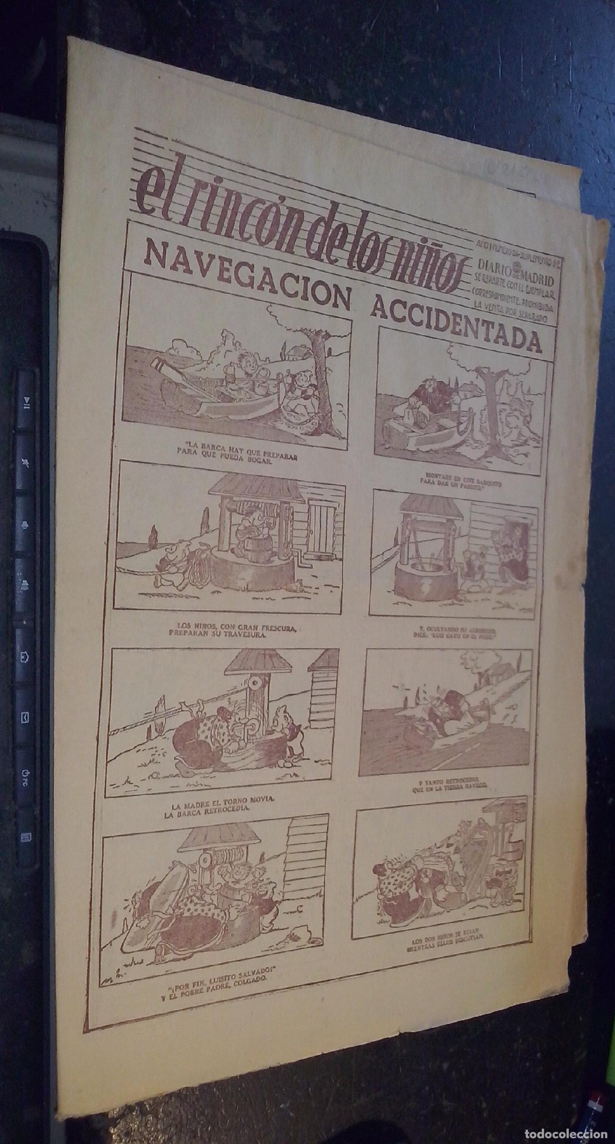 Libri di seconda mano: El rinc&oacute;n de los ni&ntilde;os. Suplemento de Diario de Madrid. A&ntilde;o 1. N&uacute;mero 24: Navegaci&oacute;n accidentada - R
